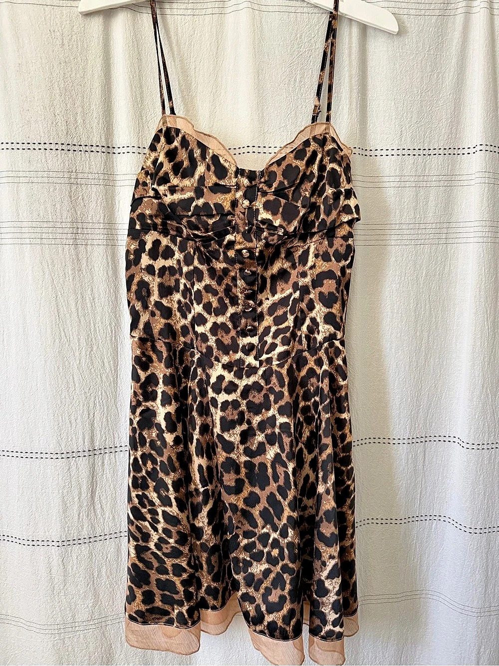 Leopard Print Mini Dress Size small NWT